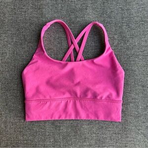 Lululemon Long Line Energy Bra Medium Support B–D Cups W2AV0S Sonic Pink 4